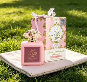 Ard al Zaafaran Pink Blush Shams Al Emarat Khususi EDP 100ML, Marshmallow Blush Sweet Romantic Arabian Perfume for Women, Captivating Soft Feminine Scent, Long Lasting Oriental Fragrance, Elegant Pink Bottle Design for Daily & Gifting