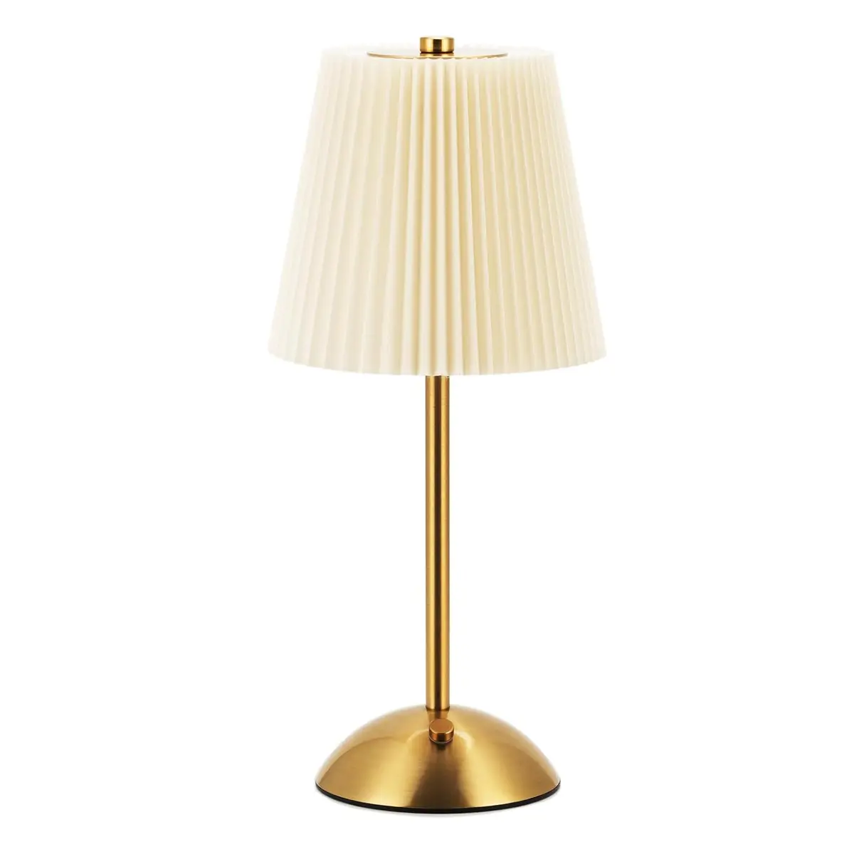 Metal & Fabric Touch Lamp, Portable Battery Operated Desk Light, 3-Color Changing Small Accent Lamp for Living Room, Coffee Shop, Bookshelf