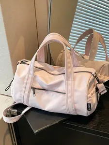 High appearance leisure bag, Boston fitness and sports bag, lightweight yoga tote crossbody bag, dry wet separation color small cylindrical sports bag, suitable for use in sports and fitness scenarios.