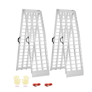 VEVOR Aluminum Ramps, 2000 lbs, 2Pcs Heavy-duty Ramps with Wider Ramp Surface, Universal Stable Loading Ramp with Handles, Fit for ATV, UTV, Motorcycle, Electric Bicycle, etc.