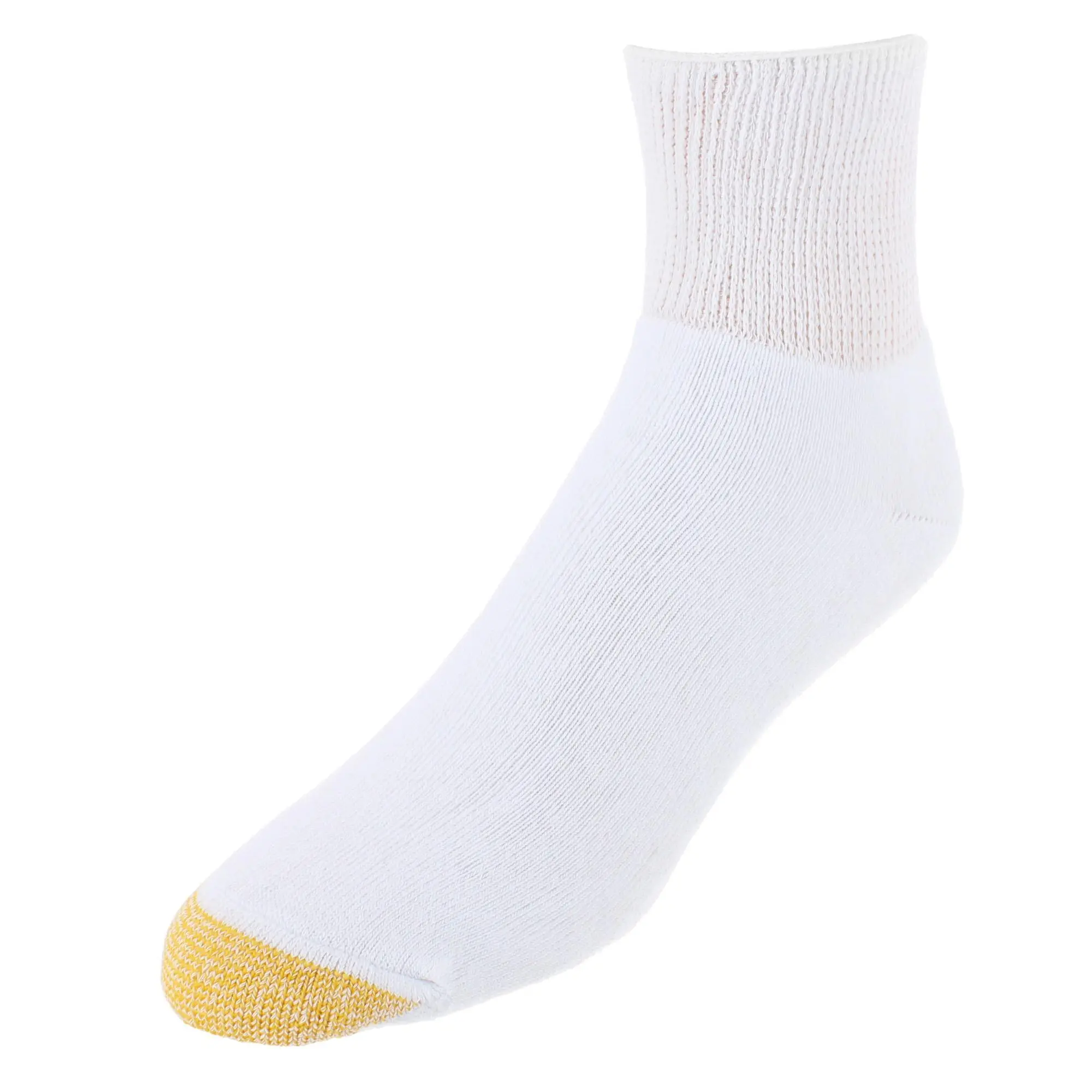 Gold Toe Men's Non-Binding Quarter Full Cushioned Socks (3 Pair), Ankle Socks