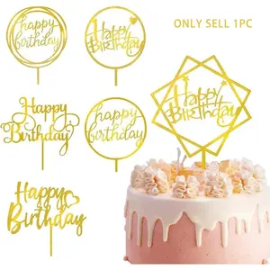 Birthday Cake Hat Set, Dual-Sided Glitter Acrylic Cupcake Hats, Perfect for Kids and Adults Birthday Decorations