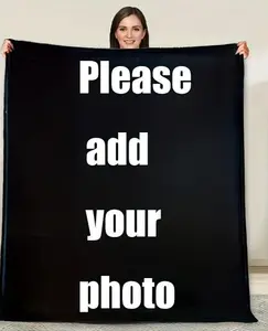 1 Piece Custom Blankets with Photo - Personalized Photo Print Blankets - Ideal Holiday & Birthday Gift - Warm, Comfortable for Family Use