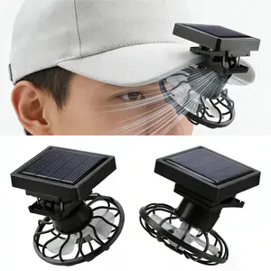 Portable Mini Solar Powered Clip Fan for Summer Hat Cap, Cooler Fan for Camping, Hiking, Beach, Outdoor Sports, No Battery Needed, Lightweight & Durable