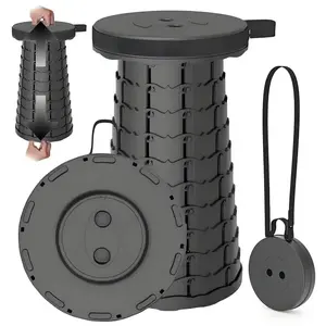 Portable Folding Stool Capacity Compact Camping Seat| Lightweight for Fishing Hiking Outdoor Events Subway Bus Commuting