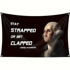 "Keep Bound or Be Applauded" Fun Flag 3X5ft Wall Cloth Flag , Suitable for Garden, Living Room, Bar, Men's Cave Decoration