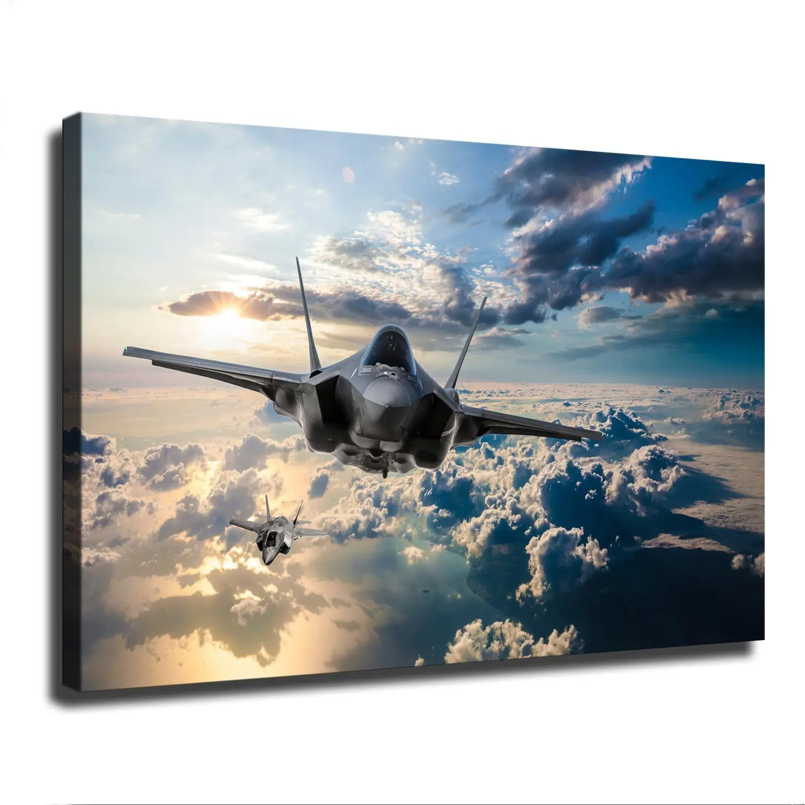 F-35 Lightning II Military Aircraft Shop Canvas Printing Wall Art Poster Colorful Decor Room Gifts Decoration Ornaments Photo Artistic