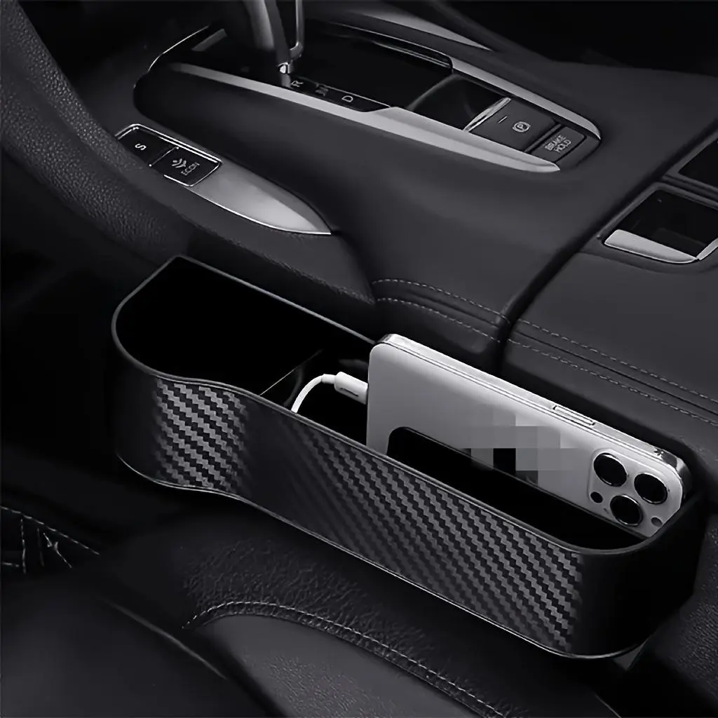 2pcs Universal Car Seat Gap Organizer - Car Console Organizer - Premium Storage Solution for Phone, Keys, Cards - Multi-Pocket Catcher with Easy Install, Keeps Interior Tidy