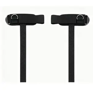 14.5" Heavy Duty Weightlifting Straps | Soft Cushioned Wrist Cuff, Non-Slip Silicone Beads, Sturdy Steel D-Ring for Gym Training and Lifting Exercises