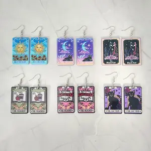 #539 Various Designs Tarot Card Earrings- Casual Magical Fun Earrings