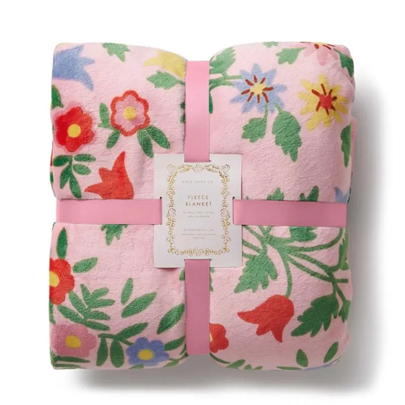 RIFLE PAPER CO. | Rosette Fleece Blanket