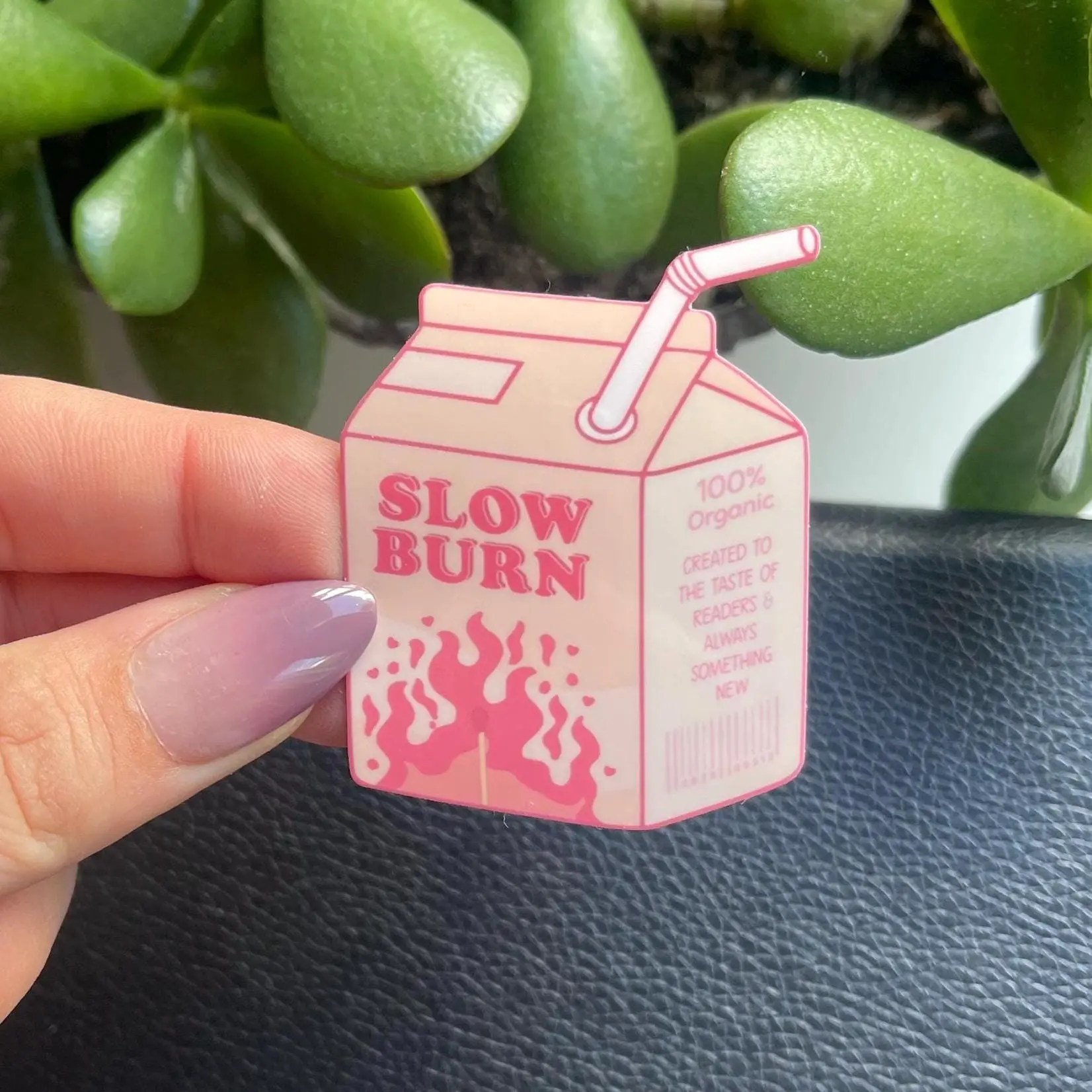 Slow Burn Milk Carton Vinyl Sticker | Bookish Decal
