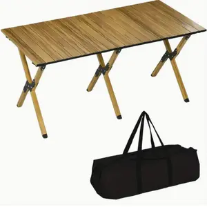 【Deal】Lightweight Foldable Egg Roll Table for Outdoor Camping & Picnics For Cooking, Beach, Picnic, Travel