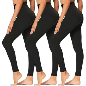 High Waisted Leggings for Women - Soft Athletic Tummy Control Pants for Running Cycling Yoga Workout