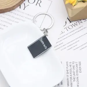 Anime Death Note Keychain, Night God Moon Design, Death Note Notebook Keyring, Anime Peripheral Accessory, Keychain Jewelry, Perfect Gift for Fans