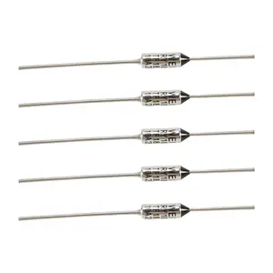 5 Pcs Circuit Cut Off TF 185 Celsius 250V 10A Temperature Thermal Fuses