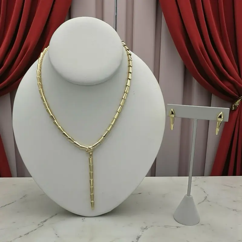 S3 Snake Jewelry Set - Gold Plated 14k