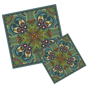 20pcs High-Strength Thickened Matte PVC Floor Stickers, Wall Decals, Retro European Tile Stickers, DIY Kitchen Bathroom Decor, Home Decor