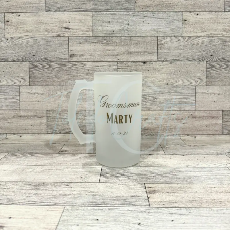 Custom Personalized 16 oz Frosted Sublimated Beer Mug