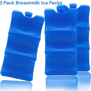 3 Pack Breastmilk Ice Packs, Reusable Cooler Packs for Breast Milk Storage, Baby Bottle Ice Pack, Keeps Milk Fresh Travel Safe birthday gift mother
