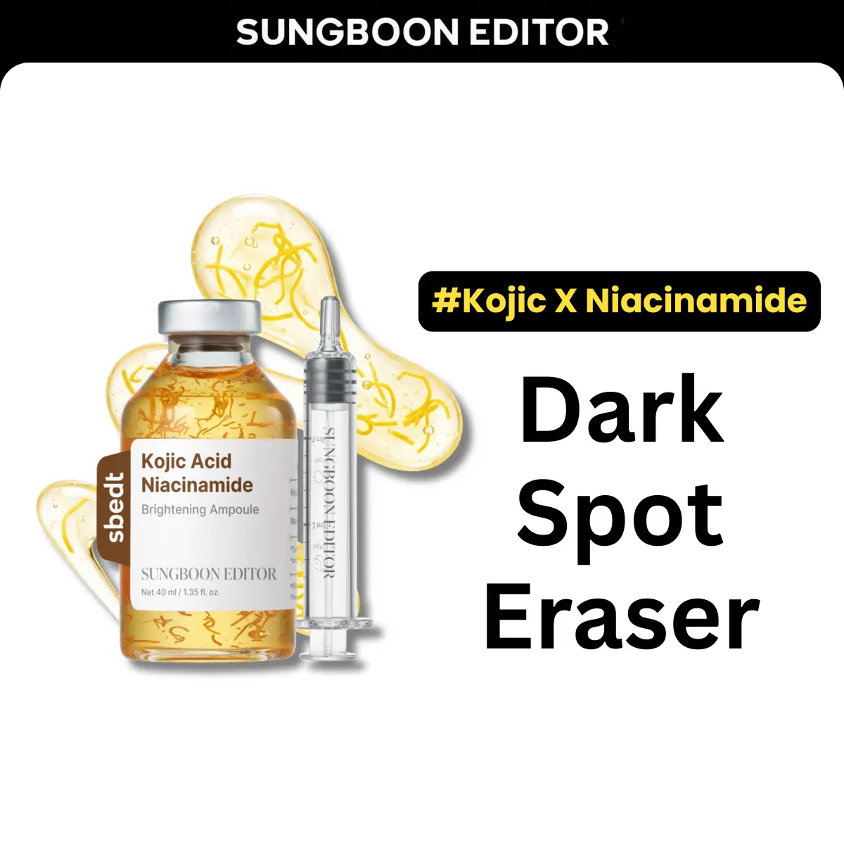 [Sungboon] Melanin-Freeze Ampoule l Kojic Acid For Dark Spot Care Exfoliating Niacinamide Dead Skin Korean Skin Care for Even Skin Tone