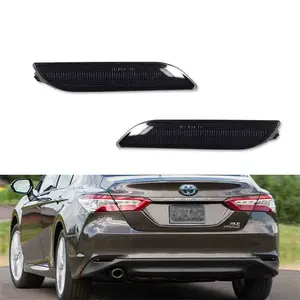Rear Bumper Light Lamp Reflector Smoke Kit For Toyota Camry 2018 2019 2020 2021 2022 2023 2024 2025 2026 Replace OEM TO1185110 TO1185110, 81910-06070 81920-06060, 8191006070 8192006060, 17-5771-00-1 17-5772-00-1