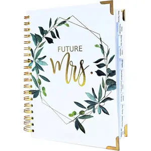Wedding Planning Book,Wedding Planner Book and Organizer for The Bride, Future Mrs Engagement  - Hard Cover, Pockets