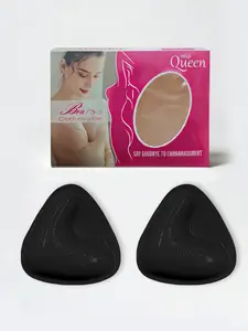 Four-Season Thickened Bra Pads Enhance Bust Bikini Underwear Replacement Inserts Push-Up Swimwear Inner Padding, Casual Geometric Design