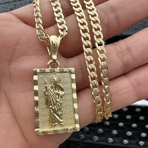 St Jude Bling Cuban Chain