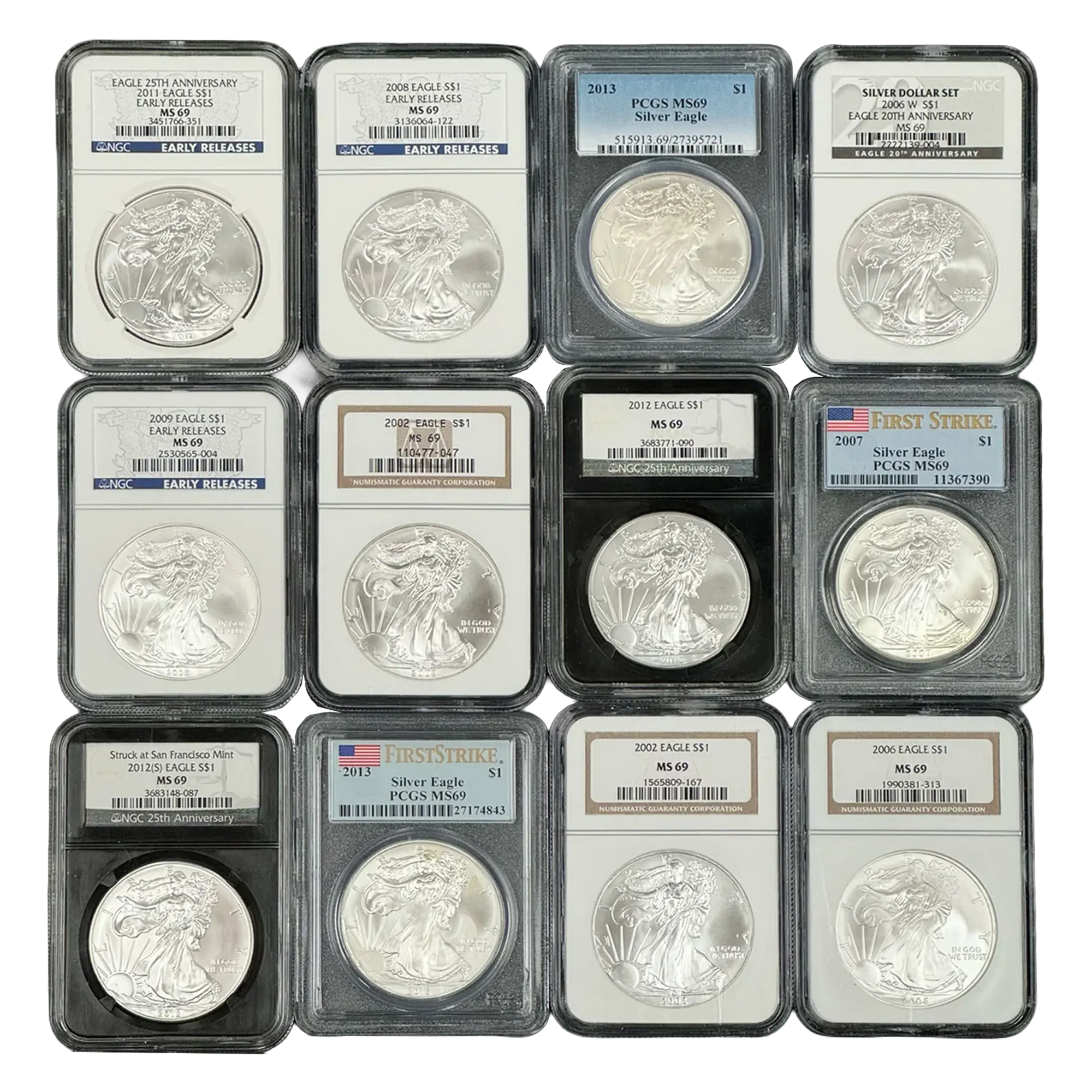 Silver Eagle Certified MS69 Grab Bag