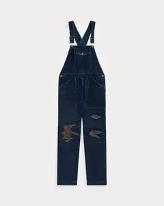 RRL Repaired Indigo Corduroy Overall