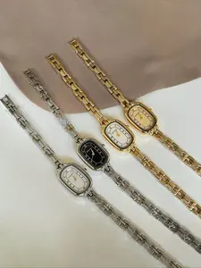 Women's Quartz Watch, Fashion Simple Oval Dial, Alloy Strap, Arabic Numbers, Daily Wear, Holiday Party, Christmas Gift, Quartz Analog Watch, Stylish Watch