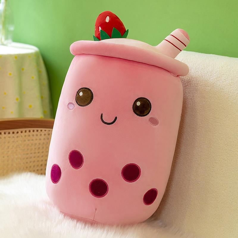 Boba Plush Whip Cream Bubble Milk Tea Cup Cute Stuffed Animals Toy for Kids