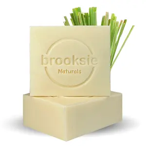 Brooksie Insect Repellent Body Soap Handmade with Citronella, Lemon Grass Essential Oils 2pk.