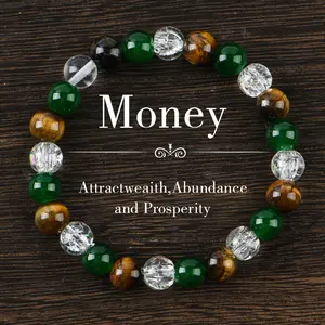 Tranquility Prosperity And Abundance Money Attraction Bracelet, Success And Strength Enhancer, Solid, Jewelry Gift For Men And Women, Infused With Prosperity Energy, Brings Confidence And Self-esteem  Crystal bracelet
