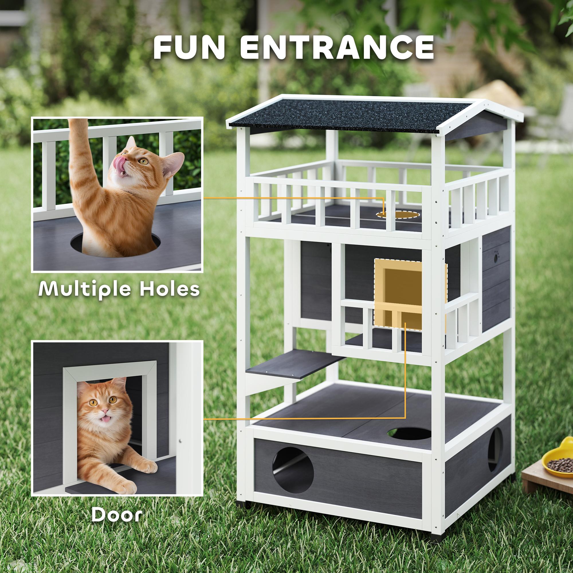 Wooden Outdoor Cat House Wooden Outdoor Cat House