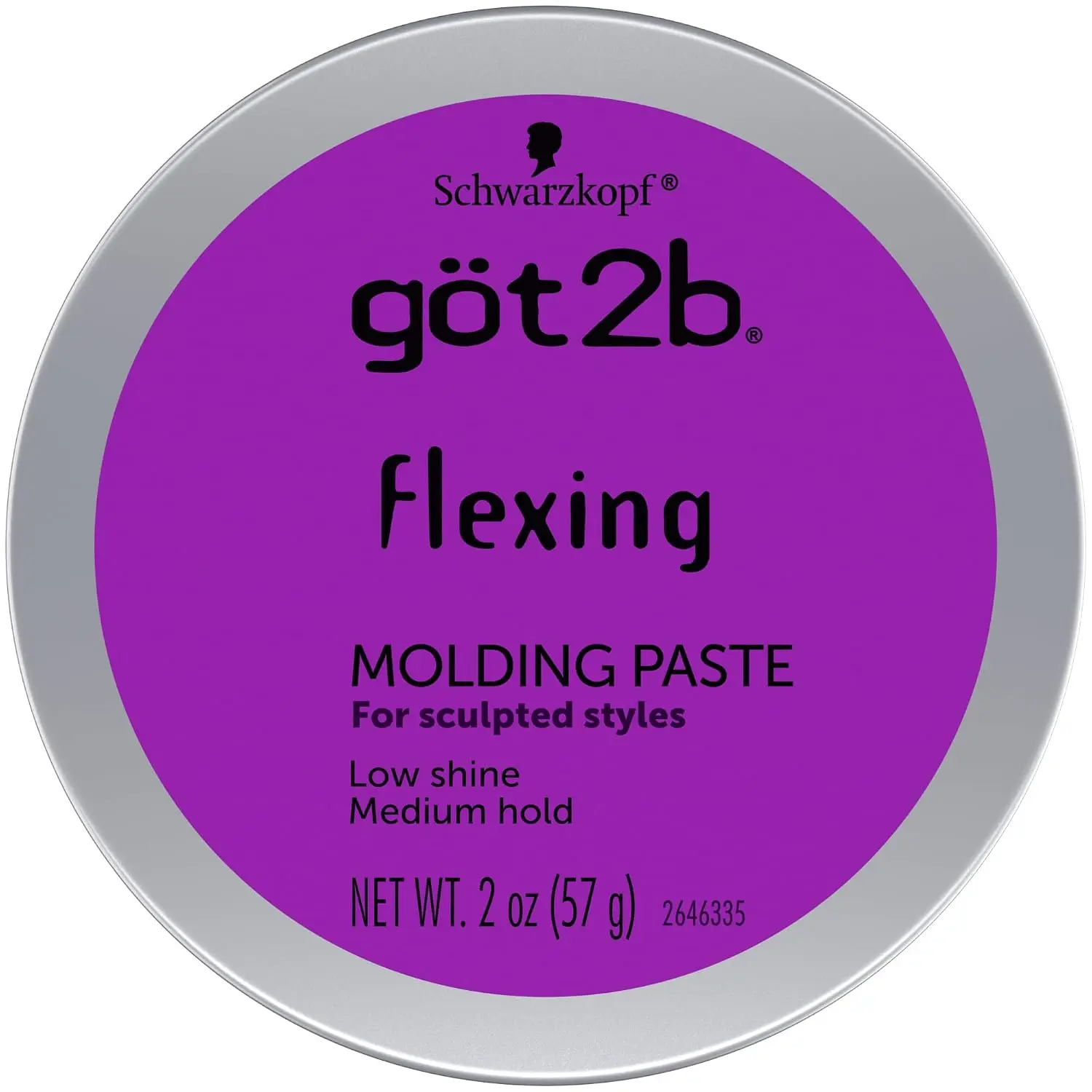got2b Flexing Molding Paste - Unisex Haircare Styling Product, Flexible Hold, Clay-Like Fragranced Formula, 2oz, Suitable for All Hair Types