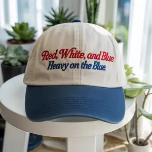 Embroidered 4th of July Liberal Baseball Hat, Progressive Fourth of July Hat, Anti Fourth Of July Hat, Funny Feminist Hat, Girl Power USA