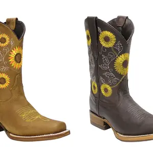 Sunflower Boots for Ladies - Women's Footwear with Floral Design, Comfortable Fit, Ideal for Walking and Bedroom Use - Girl, Walking Shoes