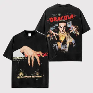Dracula Premium Cotton Shirt, Dracula Fans, 90s Retro Film Shirt, Legend Horror Movie Shirt, Horror Movie Fans, Streetwear Shirt Unisex Oversize Gift for Movie Lovers