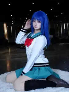Qiu Nanxiong Disaster Cosplay Costume, Akashi Shiori School Uniform Anime Sailor Suit Jk Dress, College Style Game Cosplay Clothing