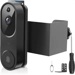 Anti- Doorbell Mount No Drill Compatible with Orbitell Video Doorbell, Adjustable Mounting Bracket Holder Accessories for Apartment Rentals, Enhanced Protection Doorbell Mount Bracket