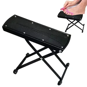 Foldable Foot Rest, 6-Height Adjustable  Foot Stand, Non-Slip Sturdy Foot Care Stand for Easy  Pedicures, Beauty Pedicure Stool Tool