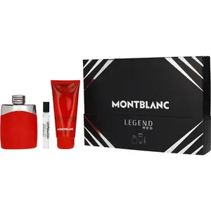 Mont Blanc Legend Set-Eau De Parfum Spray 3.3 Oz & Shower Gel 3.3 Oz & Eau De Parfum Spray 0.25 Oz Mini For Men