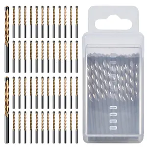 50 count 1/8" Drywall Router Bits,Drywall  Bits with Guide Point for Spiral ,M2 High Speed Steel Drywall Cutout Bits for Outlet Holes,Window Openings,Engraving & Patterns  Drywall