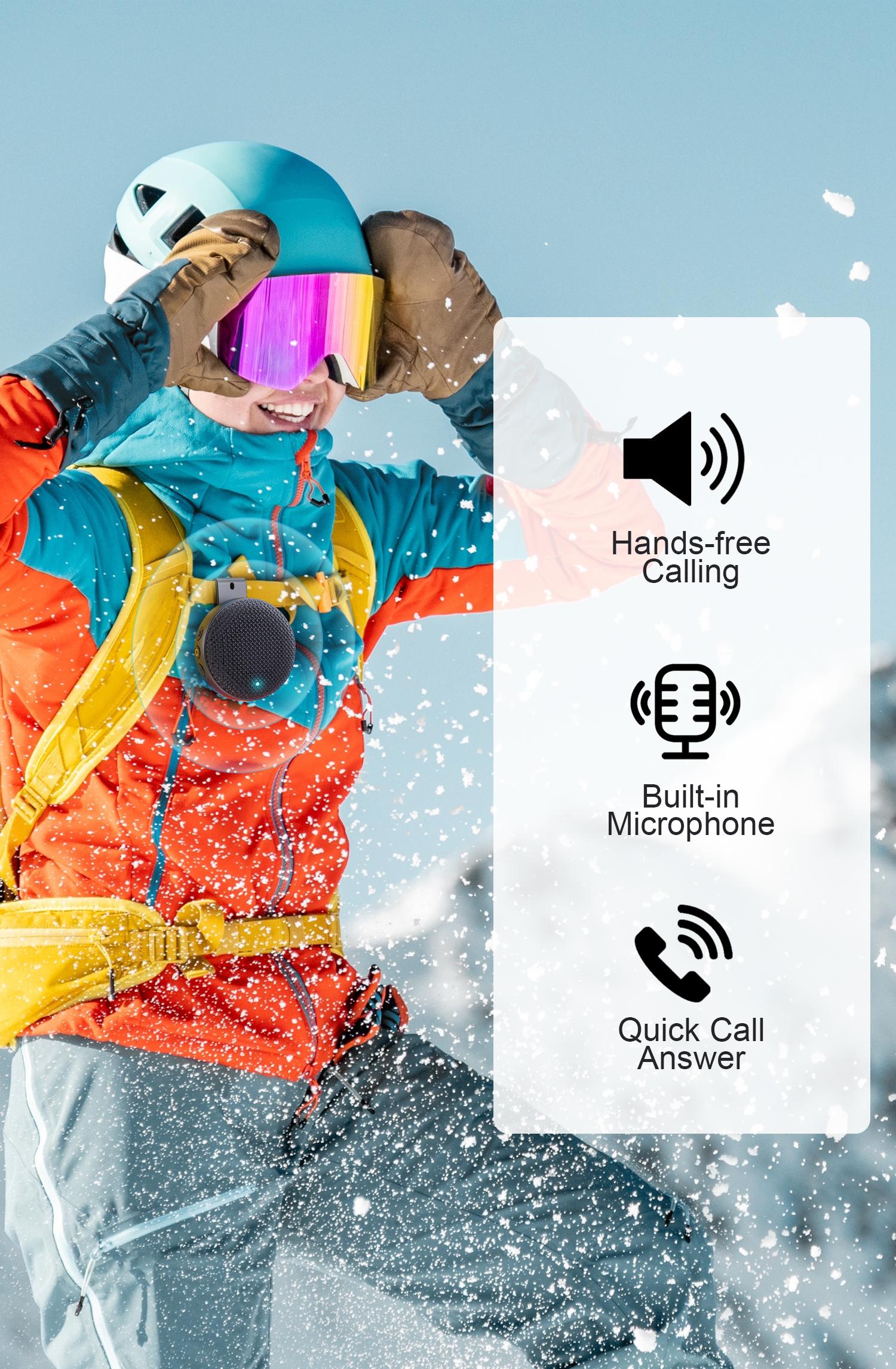 【2026 Upgraded】SUPERONE 4-in-1 Wearable Bluetooth Speaker【Hang Clip, Wrist Watch, Hang Hook & MagSafe Stand】Hi-Fi Sound TWS Portable Wireless Mini Speaker, IPX7 Waterproof for Work, Running & Outdoors