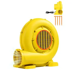 VEVOR Inflatable Blower, 380W450W, 0.5 0.6 HP Bounce House Blower, Pump Commercial Air Blower for Inflatables, Bouncy Castle Electric Air Blower Fan Perfect for Bounce House, Waterslides, Yellow