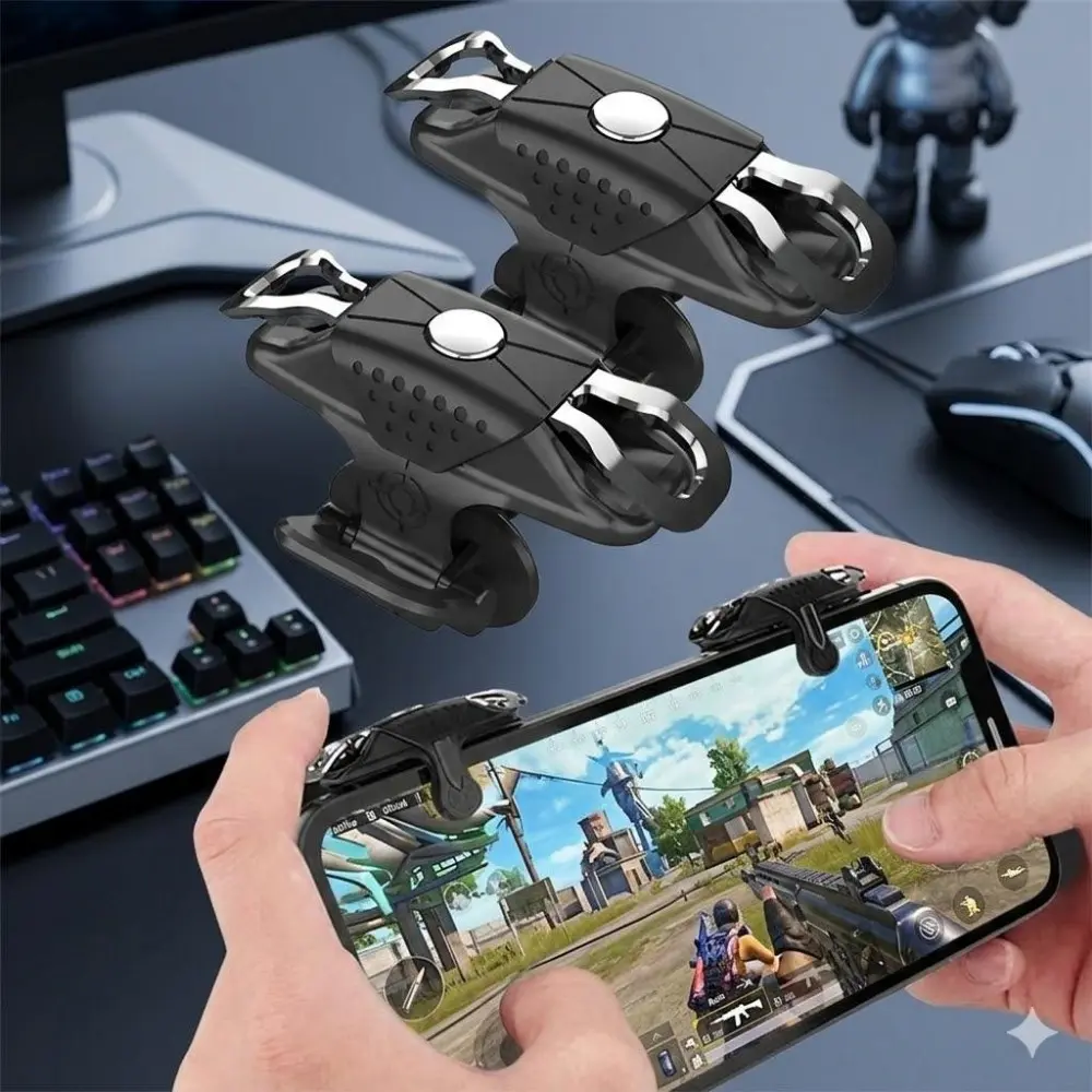 Upgrade Your Mobile Gaming with High-Sensitivity ABS Triggers – Easy Install, Precision Aim & Rapid Fire for iOS/Android. Ergonomic Design, Portable FPS Controller, Enhances Reaction for Shooting Games, Game Peripherals, Gaming Products, Gaming Items