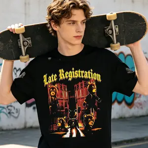 Vintage Late Registration Tee, Aesthetic Shirt, Retro Streetwear Style, 2000s Inspired Top