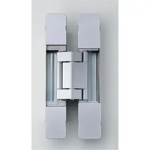 212 MAIN Sugatsune SUSHES3D E190 DC 3-Way Adjustment Concealed Type Hinge - Dull Chrome Finish, Adjustable Hinge, E190 Model, For Heavy Doors, Includes Steel Screws